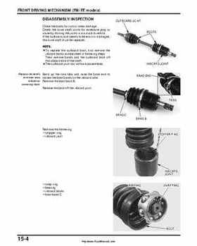 2000-2003 Honda TRX350 Rancher factory service manual, Page 244