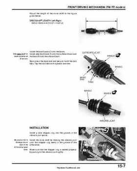 2000-2003 Honda TRX350 Rancher factory service manual, Page 247