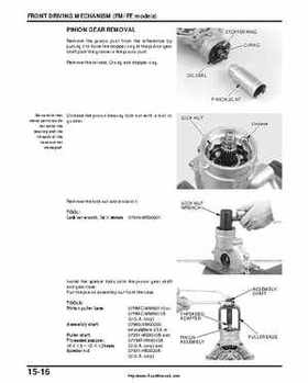 2000-2003 Honda TRX350 Rancher factory service manual, Page 256