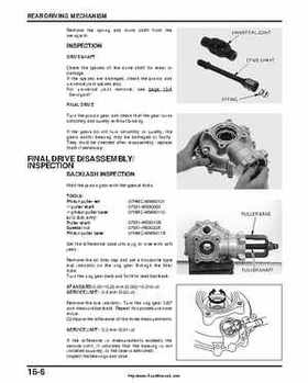 2000-2003 Honda TRX350 Rancher factory service manual, Page 272