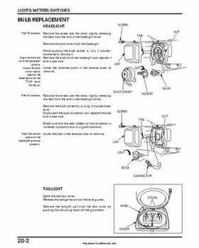 2000-2003 Honda TRX350 Rancher factory service manual, Page 314