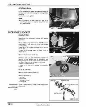 2000-2003 Honda TRX350 Rancher factory service manual, Page 316