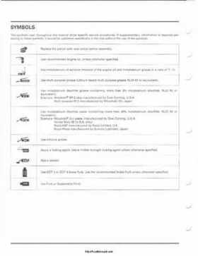 2001-2003 Honda TRX500FA Factory Service Manual, Page 4