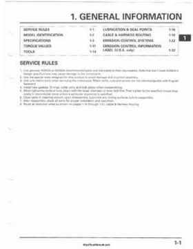 2001-2003 Honda TRX500FA Factory Service Manual, Page 5