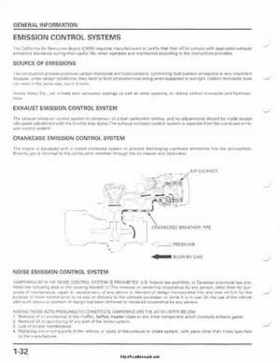 2001-2003 Honda TRX500FA Factory Service Manual, Page 36