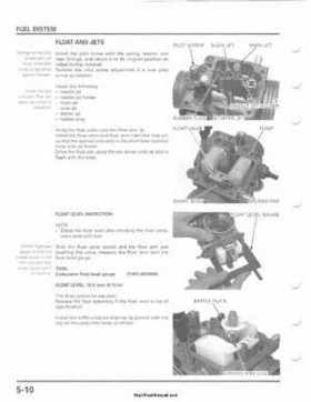 2001-2003 Honda TRX500FA Factory Service Manual, Page 96