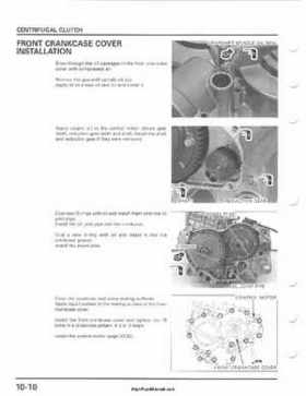 2001-2003 Honda TRX500FA Factory Service Manual, Page 168
