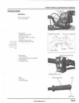 2001-2003 Honda TRX500FA Factory Service Manual, Page 217