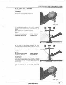 2001-2003 Honda TRX500FA Factory Service Manual, Page 231
