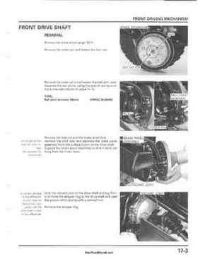 2001-2003 Honda TRX500FA Factory Service Manual, Page 275