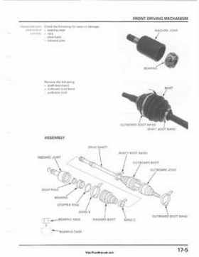 2001-2003 Honda TRX500FA Factory Service Manual, Page 277