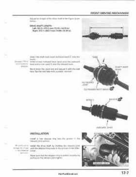 2001-2003 Honda TRX500FA Factory Service Manual, Page 279