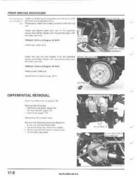 2001-2003 Honda TRX500FA Factory Service Manual, Page 280