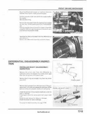2001-2003 Honda TRX500FA Factory Service Manual, Page 281