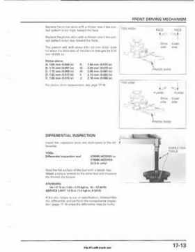 2001-2003 Honda TRX500FA Factory Service Manual, Page 285