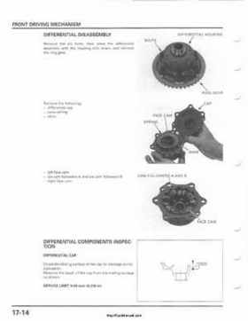 2001-2003 Honda TRX500FA Factory Service Manual, Page 286