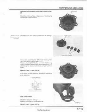 2001-2003 Honda TRX500FA Factory Service Manual, Page 287