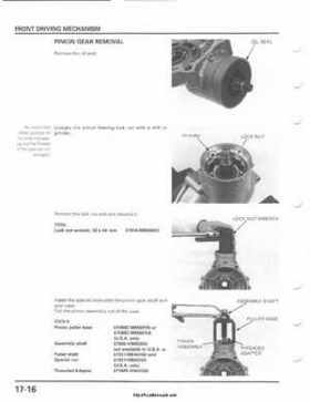 2001-2003 Honda TRX500FA Factory Service Manual, Page 288