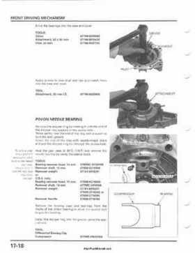 2001-2003 Honda TRX500FA Factory Service Manual, Page 290