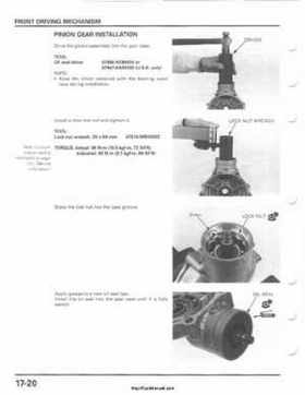 2001-2003 Honda TRX500FA Factory Service Manual, Page 292