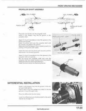 2001-2003 Honda TRX500FA Factory Service Manual, Page 295