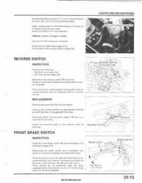 2001-2003 Honda TRX500FA Factory Service Manual, Page 359