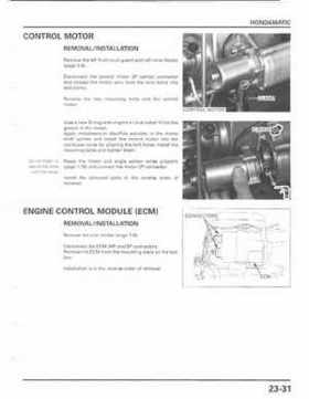 2001-2003 Honda TRX500FA Factory Service Manual, Page 391