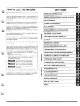 2001-2005 Honda TRX250EX Sportrax TRX250EX Factory Service Manual, Page 3