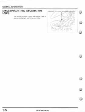 2001-2005 Honda TRX250EX Sportrax TRX250EX Factory Service Manual, Page 26