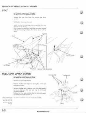 2001-2005 Honda TRX250EX Sportrax TRX250EX Factory Service Manual, Page 28