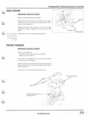 2001-2005 Honda TRX250EX Sportrax TRX250EX Factory Service Manual, Page 29