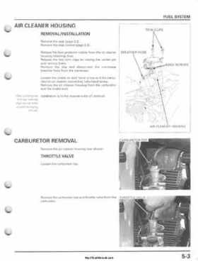 2001-2005 Honda TRX250EX Sportrax TRX250EX Factory Service Manual, Page 67