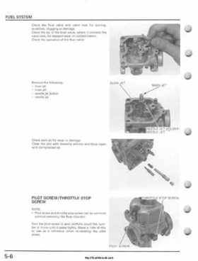2001-2005 Honda TRX250EX Sportrax TRX250EX Factory Service Manual, Page 70