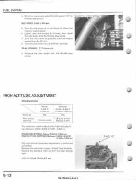 2001-2005 Honda TRX250EX Sportrax TRX250EX Factory Service Manual, Page 76