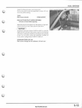 2001-2005 Honda TRX250EX Sportrax TRX250EX Factory Service Manual, Page 77