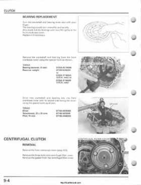 2001-2005 Honda TRX250EX Sportrax TRX250EX Factory Service Manual, Page 124