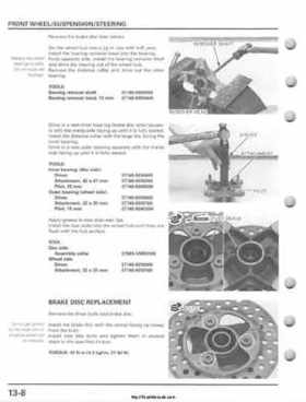 2001-2005 Honda TRX250EX Sportrax TRX250EX Factory Service Manual, Page 186