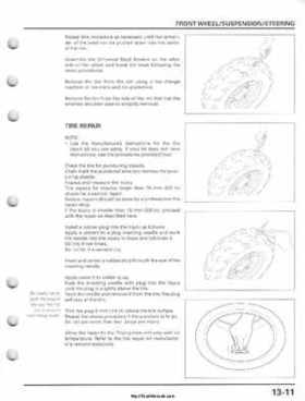 2001-2005 Honda TRX250EX Sportrax TRX250EX Factory Service Manual, Page 189