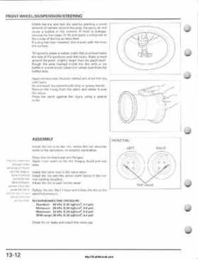 2001-2005 Honda TRX250EX Sportrax TRX250EX Factory Service Manual, Page 190