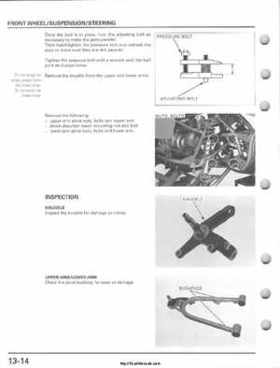 2001-2005 Honda TRX250EX Sportrax TRX250EX Factory Service Manual, Page 192