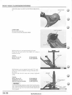 2001-2005 Honda TRX250EX Sportrax TRX250EX Factory Service Manual, Page 194