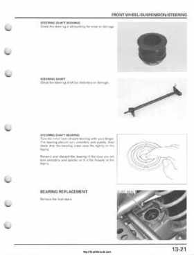 2001-2005 Honda TRX250EX Sportrax TRX250EX Factory Service Manual, Page 199