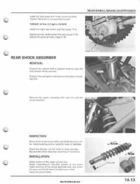 2001-2005 Honda TRX250EX Sportrax TRX250EX Factory Service Manual, Page 217