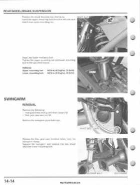 2001-2005 Honda TRX250EX Sportrax TRX250EX Factory Service Manual, Page 218