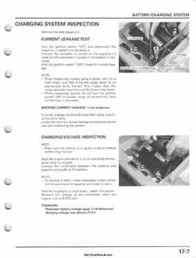 2001-2005 Honda TRX250EX Sportrax TRX250EX Factory Service Manual, Page 267