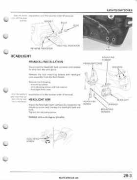 2001-2005 Honda TRX250EX Sportrax TRX250EX Factory Service Manual, Page 293