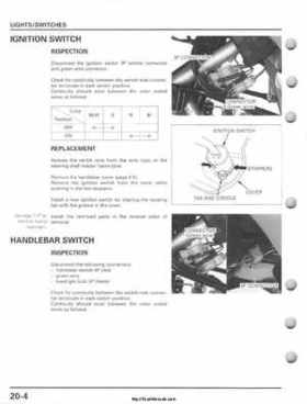 2001-2005 Honda TRX250EX Sportrax TRX250EX Factory Service Manual, Page 294