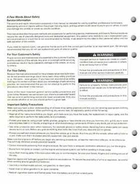 2001-2006 Honda TRX 300EX Sportrax 300EX Factory Service Manual, Page 2