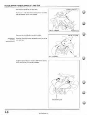 2001-2006 Honda TRX 300EX Sportrax 300EX Factory Service Manual, Page 36