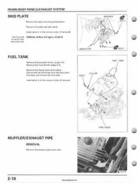 2001-2006 Honda TRX 300EX Sportrax 300EX Factory Service Manual, Page 40